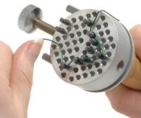 Wrapping wire in wire jig